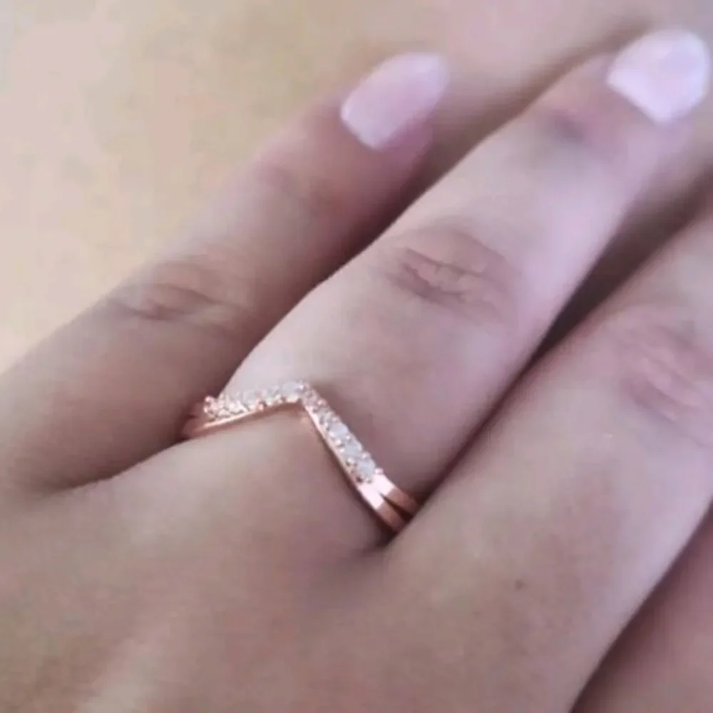925 Rose gold 925 sterling silver minimalist ring